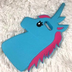 NWOT Iphone 7 Plus/ 8 Plus 3D Unicorn Silicon Case